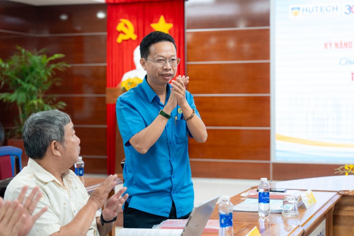 Khối thi đua 12 Liên đoàn Lao động TP.HCM nâng cao kỹ năng tổ chức hoạt động công đoàn năm học 2024-2025 tại HUTECH 18