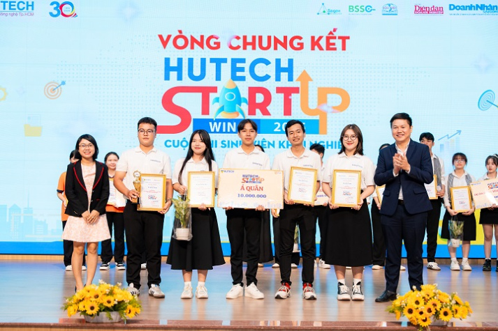 Chung kết HUTECH Startup Wings 2025: Trà sữa thảo mộc dạng viên nén TEA PIE lên ngôi Quán quân 101