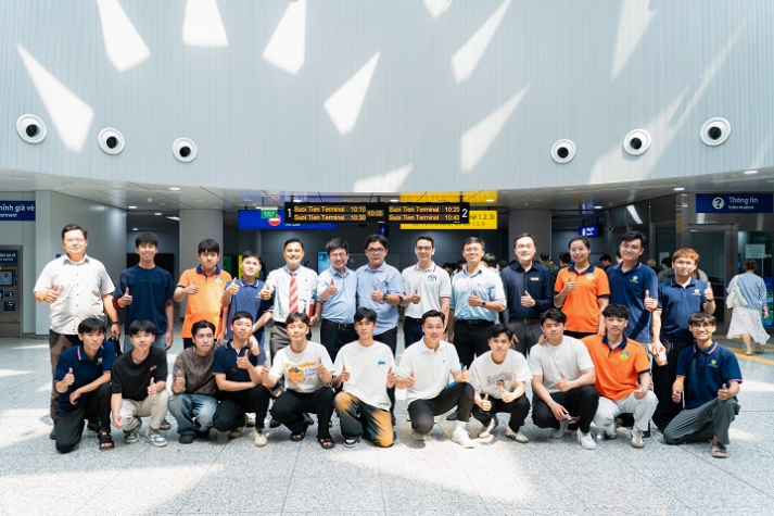 Khám phá ga Metro Bến Thành, sinh viên ngành Kỹ thuật xây dựng tiếp cận công trình ngầm giữa lòng thành phố 4