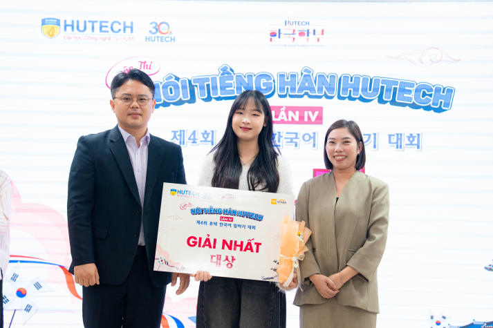 [Video] Tỏa sáng tại Chung kết, sinh viên ngành Đông phương học giành giải Nhất Cuộc thi Nói tiếng Hàn HUTECH 168