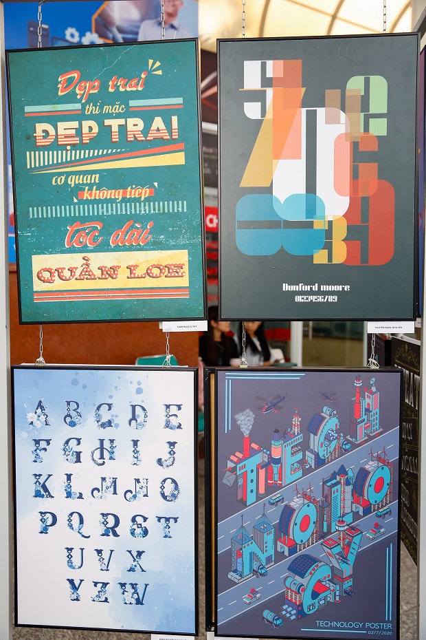 Đa dạng các tác phẩm nghệ thuật chữ tại triển lãm "Basic of Typography" 100