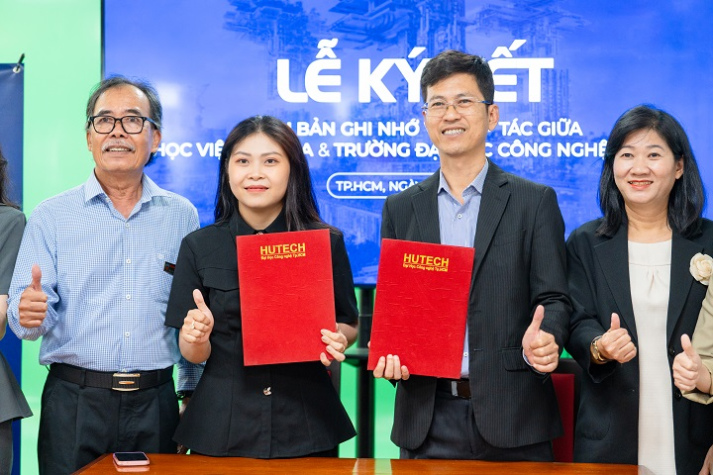 HUTECH khánh thành phòng thực hành ngành Nghệ thuật số trị giá hơn 2 tỷ đồng, ký kết MOU cùng Học viện Lumina 53