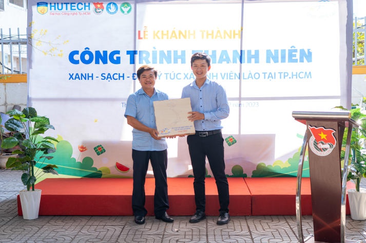 HUTECH khánh thành Công trình Thanh niên Xanh - Sạch - Đẹp tại Ký túc xá sinh viên Lào (TP.HCM) 29