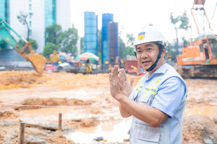 Sinh viên Khoa Xây dựng học cách tổ chức thi công tại Dự án Nhà Văn hóa Thanh niên TP.HCM 55