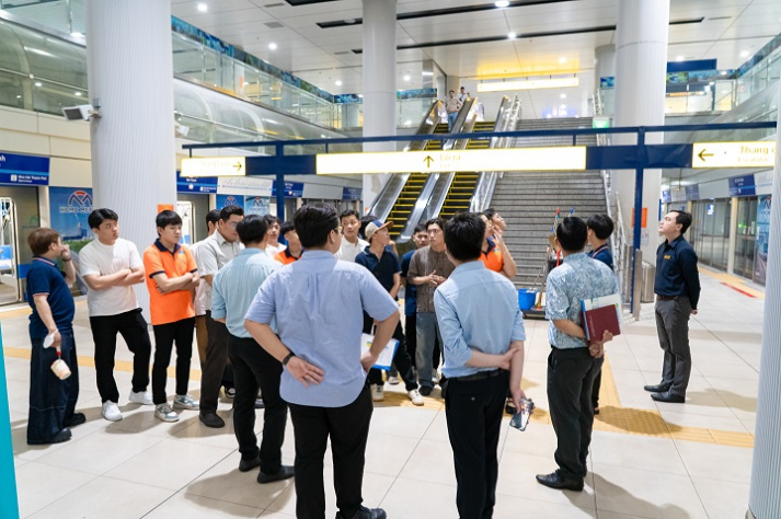 Khám phá ga Metro Bến Thành, sinh viên ngành Kỹ thuật xây dựng tiếp cận công trình ngầm giữa lòng thành phố 38