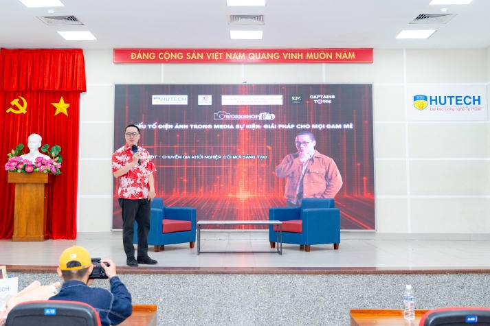 Đạo diễn Cas Tuấn Anh và Tùng BT truyền cảm hứng nghề nghiệp cho sinh viên Khoa Quản trị Du lịch - Nhà hàng - Khách sạn 45