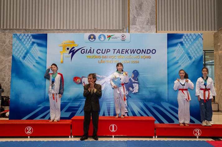 Đoàn vận động viên CLB Taekwondo HUTECH gặt “mưa” huy chương tại Giải đấu “Cup Taekwondo Trường Đại học Văn Hiến mở rộng lần thứ 8” 87