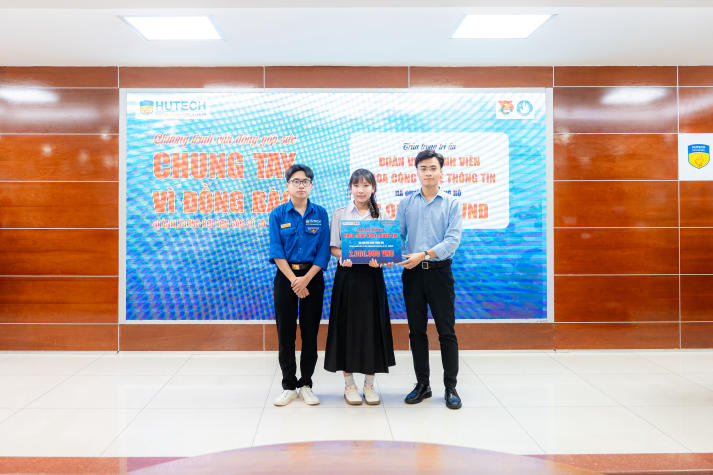 Tuổi trẻ HUTECH phát động quyên góp ủng hộ đồng bào bị ảnh hưởng bởi bão Bualoi 66