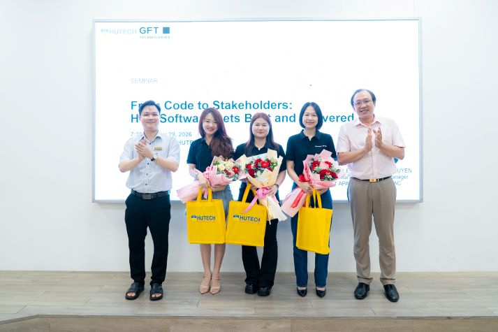 Sinh viên Công nghệ thông tin khám phá “bài toán” phát triển sản phầm phần mềm cùng chuyên gia GFT 10