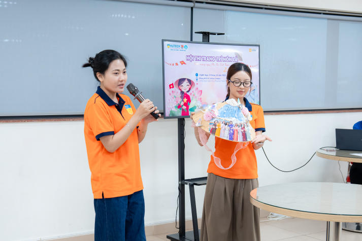 Lan tỏa tinh thần “Sắc Việt” trong Ngày hội trang trí nón lá của sinh viên Khoa Tài chính - Thương mại 109