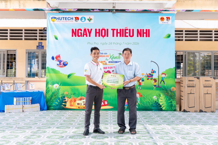 Chiến sĩ Mùa hè xanh HUTECH 2026 lan tỏa yêu thương qua chuỗi hoạt động an sinh xã hội tại Đồng Tháp 42