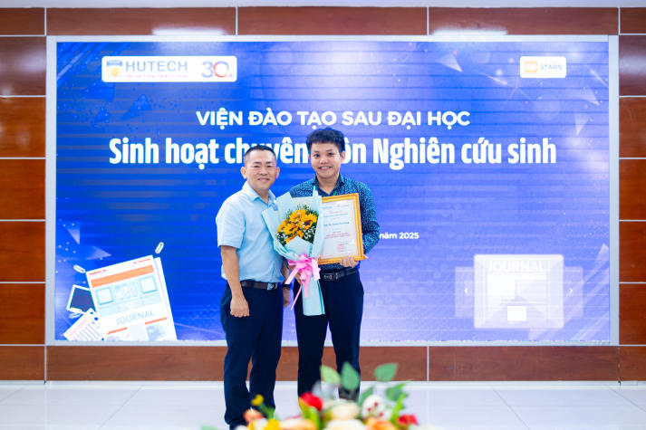 Chinh phục công bố quốc tế - Động lực mới cho nghiên cứu sinh HUTECH 48