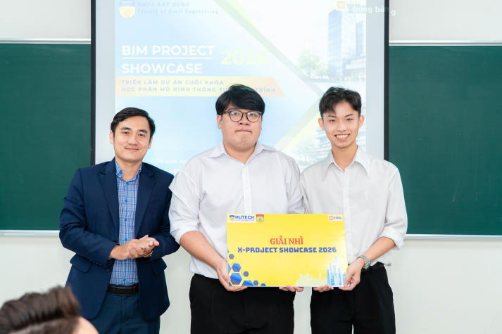 Chạm ngõ nghề nghiệp từ đồ án số: Dấu ấn sinh viên Khoa Xây dựng tại BIM Project Showcase 2026 147