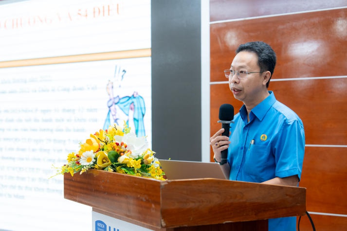 Khối thi đua 12 Liên đoàn Lao động TP.HCM nâng cao kỹ năng tổ chức hoạt động công đoàn năm học 2024-2025 tại HUTECH 46