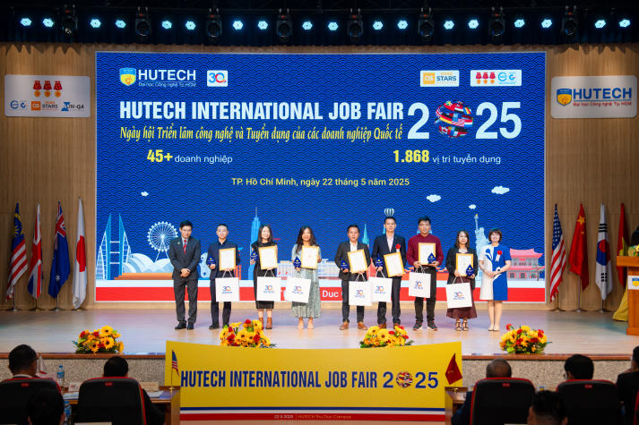 Doanh nghiệp đa quốc gia “đổ bộ” HUTECH International Job Fair 2025, mở ra hàng ngàn cơ hội nghề nghiệp cho sinh viên 50