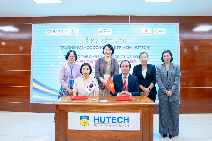 Mở rộng "hệ sinh thái" hợp tác quốc tế, HUTECH ký MOU cùng Trường The Cyber University Of Korea, Hàn Quốc 11