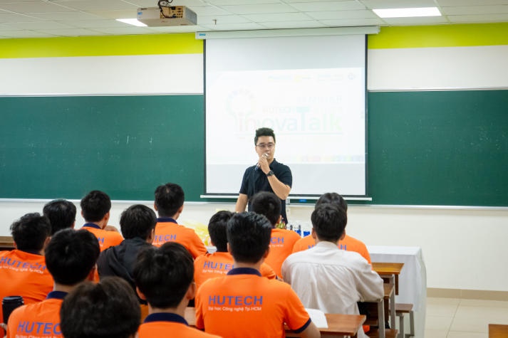 Nâng cao kiến thức về khởi nghiệp và đổi mới sáng tạo cùng sinh viên VJIT tại chuỗi seminar HUTECH Innovatalk 2024 63