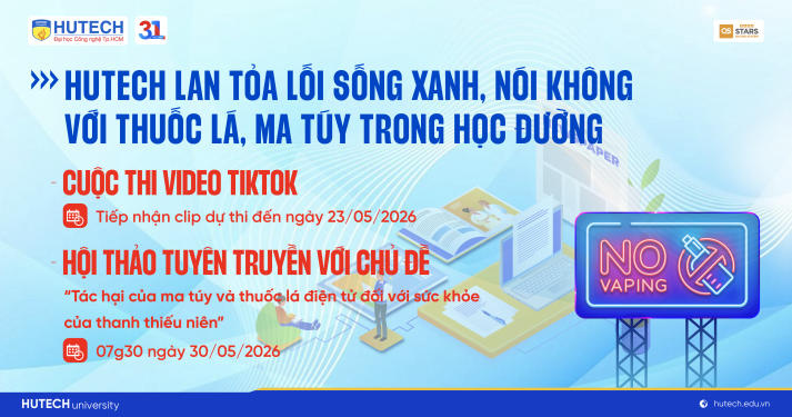HUTECH phát động chuỗi hoạt động lan tỏa lối sống xanh, nói không với thuốc lá và ma túy 11