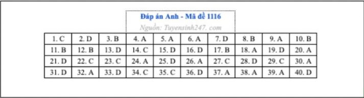 [Mới] - Đề thi tốt nghiệp THPT môn Ngoại ngữ và gợi ý giải đề 87