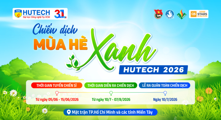 Mùa hè xanh HUTECH 2026 mở cổng đăng ký đến hết ngày 15/6 10
