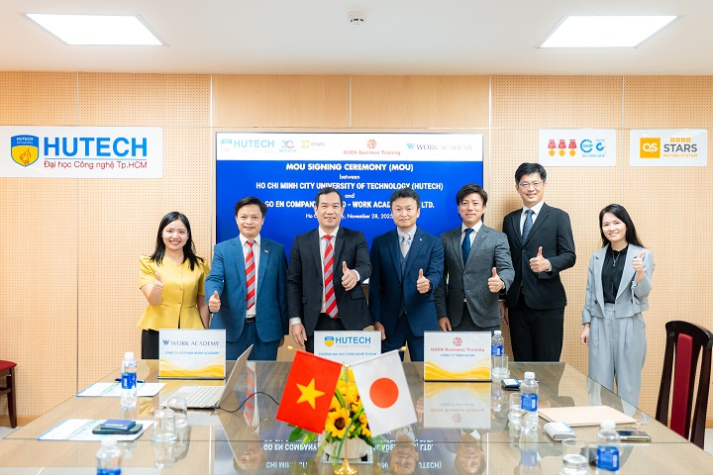 HUTECH mở rộng cơ hội nghề nghiệp tại Nhật Bản cho sinh viên qua ký kết hợp tác cùng Work Academy và Go En 50