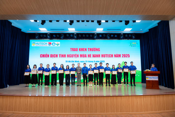 Đoàn - Hội HUTECH tổng kết hành trình cống hiến, phát huy tinh thần xung kích trong mùa hè 2025 202
