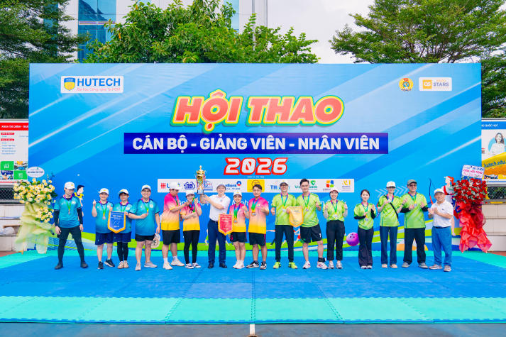 [Video] Bùng nổ tinh thần thể thao, Hội thao CB-GV-NV HUTECH 2026 khởi động mùa tranh tài rực lửa 532