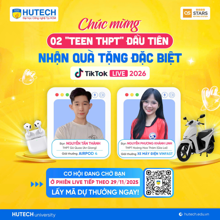 [HUTECH TIKTOK LIVE 2026] Khám phá ngành nghề, bí quyết chọn ngành cùng Gen Z 64