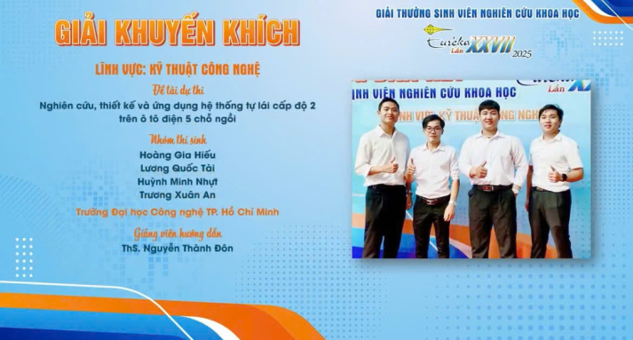 Sinh viên HUTECH ghi dấu mạnh mẽ với loạt giải thưởng tại Euréka 2025 137