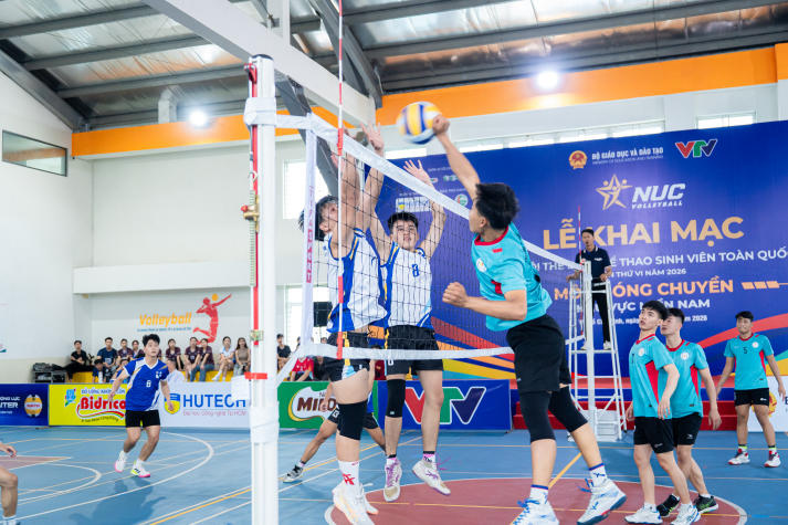 49 đội bóng hội tụ tại HUTECH, mở màn vòng Loại Bóng chuyền Đại hội Thể thao Sinh viên toàn quốc 2026 87