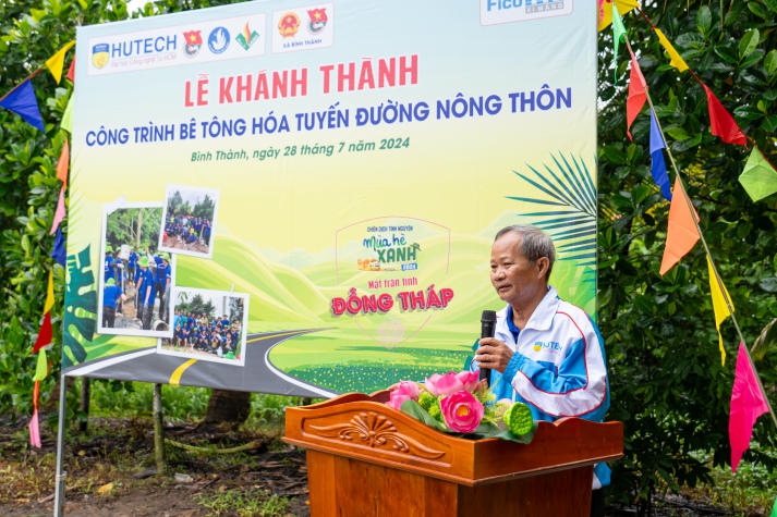 Mùa hè xanh HUTECH 2024 khánh thành 4 công trình trọng điểm tại mặt trận tỉnh Bến Tre và Đồng Tháp 16