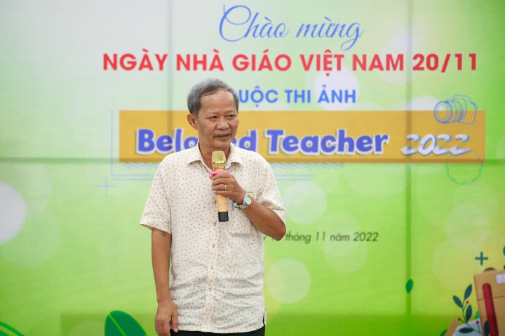  Thầy Nguyễn Công Mậu - Phó Bí thư Đảng ủy Nhà trường hiện diện tại cuộc thi