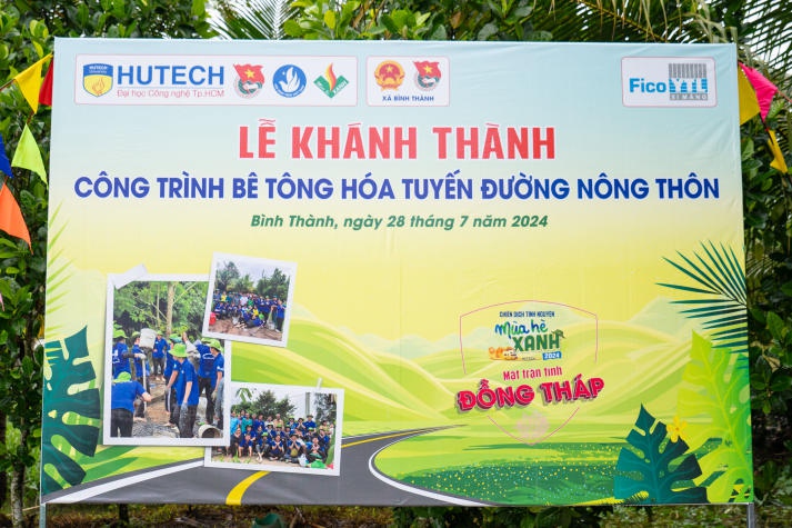 Mùa hè xanh HUTECH 2024 khánh thành 4 công trình trọng điểm tại mặt trận tỉnh Bến Tre và Đồng Tháp 129