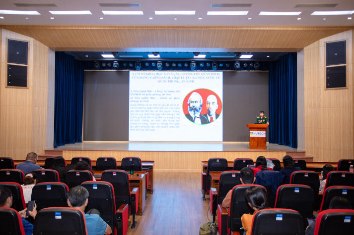Bồi đắp bản lĩnh, nâng cao trách nhiệm quốc phòng, an ninh trong đội ngũ HUTECH 100