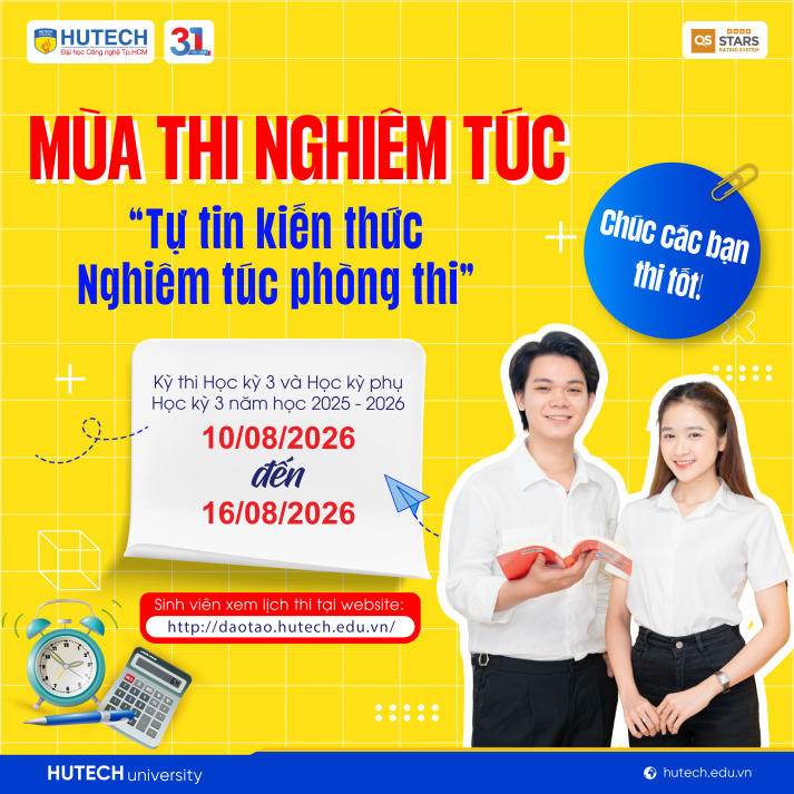 HUTECH-ers chủ động chuẩn bị cho kỳ thi Học kỳ 3 và Học kỳ phụ - Học kỳ 3 năm học 2025-2026 7
