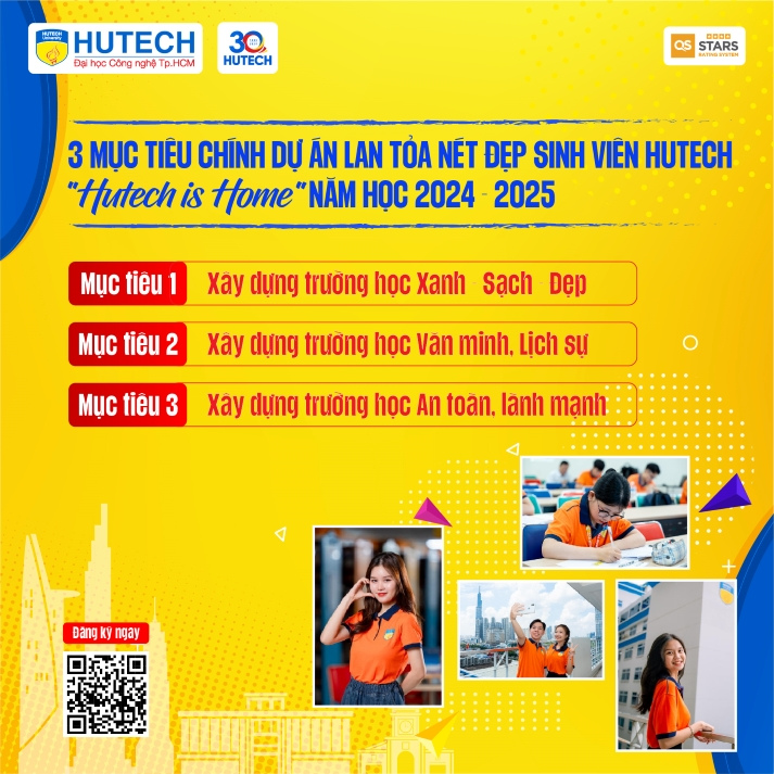 Khởi động dự án “HUTECH IS HOME - HiH”, lan toả nét đẹp sinh viên 20