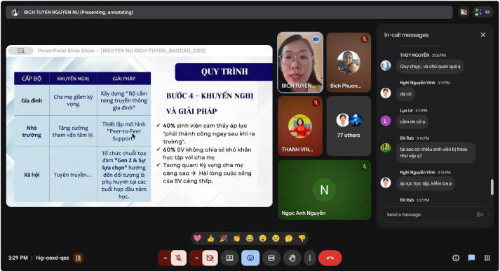 Gỡ “điểm nghẽn” trong nghiên cứu khoa học, sinh viên K.KHXH&QHCC tiếp cận chuẩn IMRAD từ dữ liệu 39