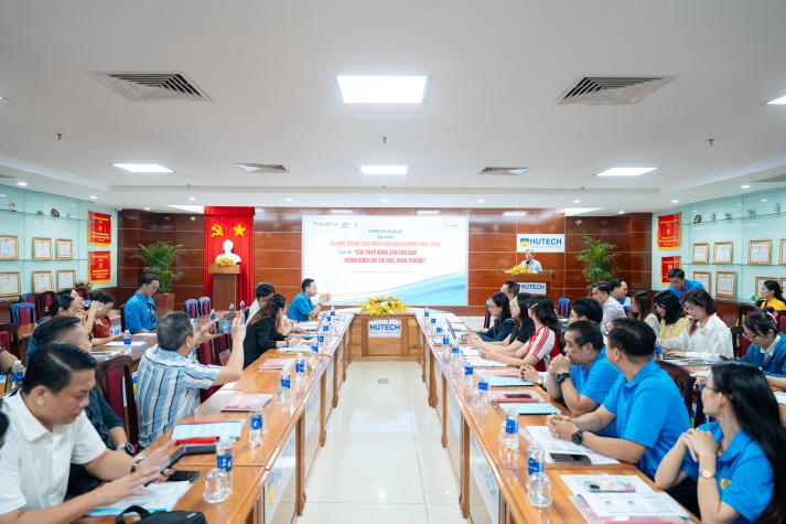 Khối thi đua 12 Liên đoàn Lao động TP.HCM nâng cao kỹ năng tổ chức hoạt động công đoàn năm học 2024-2025 tại HUTECH 8