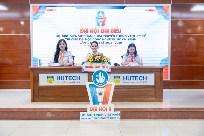 Khởi động "chuyến tàu" nhiệm kỳ mới của Liên Chi hội Truyền thông & Thiết kế HUTECH tại Đại hội lần thứ II 12