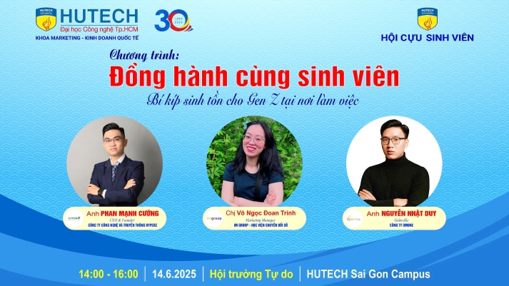 Cơ hội cho Gen Z HUTECH gặp gỡ tiền bối, tích lũy “bí kíp sinh tồn” tại nơi làm việc vào ngày 14/6 12
