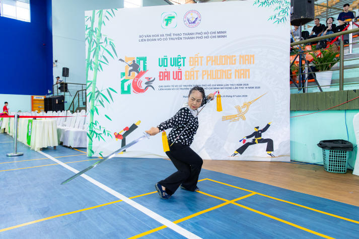 Sinh viên Quản lý thể dục thể thao tìm hiểu quy trình vận hành giải đấu quốc tế tại Giải Võ cổ truyền TP.HCM 74