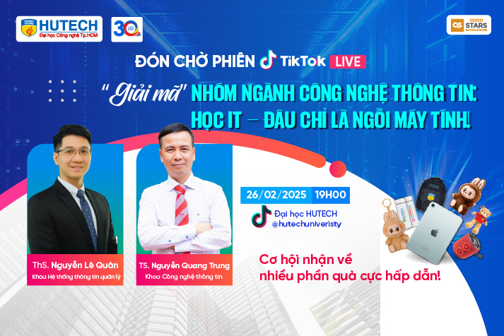 [HUTECH TIKTOK LIVE 2025] Giải mã nhóm ngành Công nghệ thông tin: Học gì? Làm gì? 4