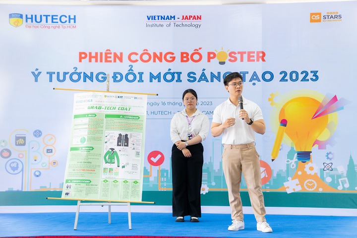 Nhiều giải pháp của sinh viên HUTECH được đánh giá cao tại phiên công bố Poster “Ý tưởng đổi mới sáng tạo 2023” 97