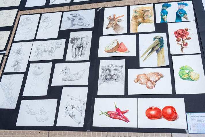 [Video] Triển lãm Hình hoạ tạo hình - Ký hoạ thiên nhiên qua góc nhìn của sinh viên Thiết kế đồ hoạ 75