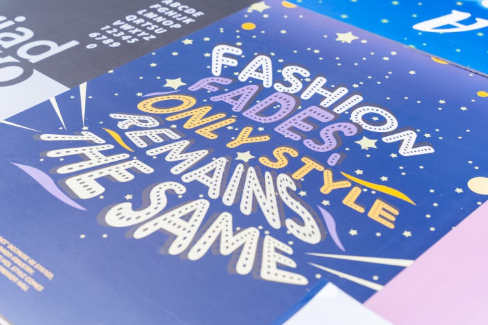 Sinh viên ngành Thiết kế đồ họa HUTECH trưng bày sản phẩm nghệ thuật chữ 45