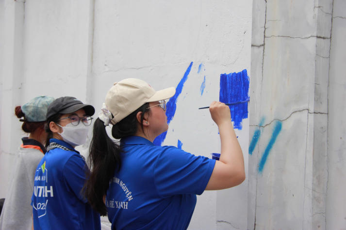 Sôi nổi hoạt động ngay sau Lễ ra quân Mùa hè xanh HUTECH 2025 30