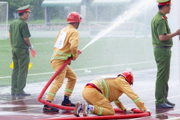 HUTECH đạt giải Nhất Hội thao Kỹ thuật chữa cháy và cứu nạn, cứu hộ địa bàn Quận Bình Thạnh năm 2023 60