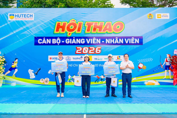[Video] Bùng nổ tinh thần thể thao, Hội thao CB-GV-NV HUTECH 2026 khởi động mùa tranh tài rực lửa 537