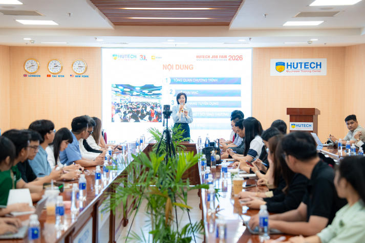 HUTECH phối hợp 179 doanh nghiệp chuẩn bị cho HUTECH JOB FAIR 2026, mang đến gần 7.000 cơ hội việc làm 38