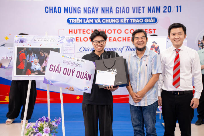 Sinh viên Khoa Quản trị kinh doanh giành giải Quán quân HUTECH Photo Contest “Beloved Teacher 2025” 131